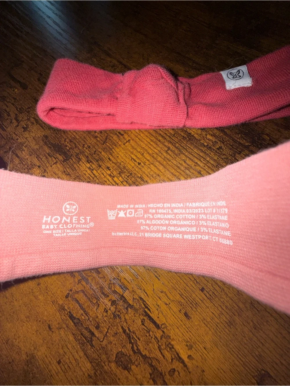 Honest Coral & Pink Knit Headband Set